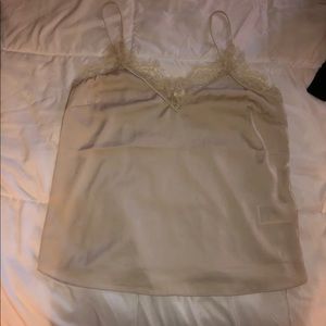 H&M tan tank top lace